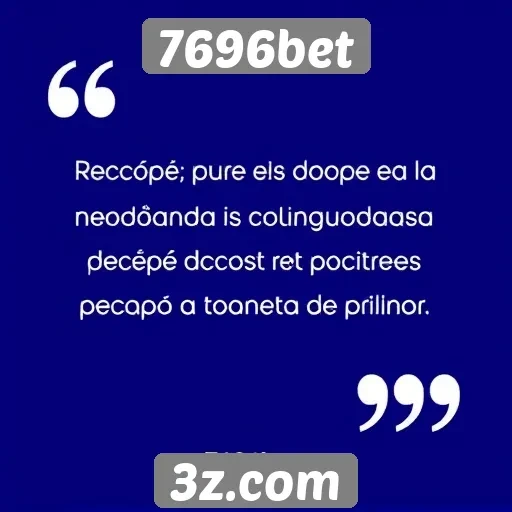 Avaliações de usuários sobre 7696bet